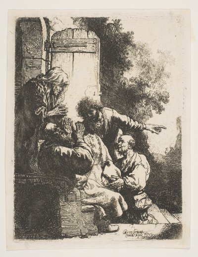 Josephs Mantel wird zu Jakob gebracht, ca. 1633 von Rembrandt van Rijn
