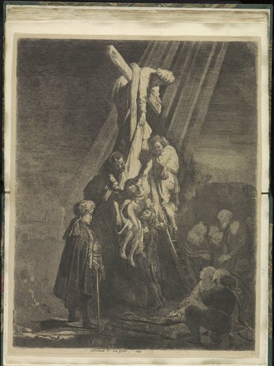 Kreuzabnahme: zweite Platte von Rembrandt van Rijn