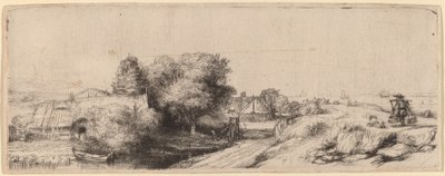 Landschaft mit einem Milchmann von Rembrandt van Rijn
