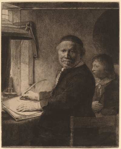 Lieven Willemsz van Coppenol: die kleinere Platte von Rembrandt van Rijn