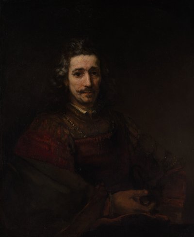 Mann mit einer Lupe, ca. 1660 von Rembrandt van Rijn