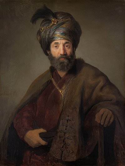 Mann in orientalischem Kostüm von Rembrandt van Rijn