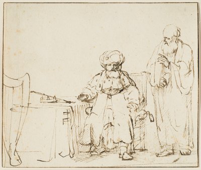 Nathan ermahnt David von Rembrandt van Rijn