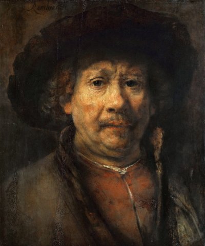 Kleines Selbstporträt von Rembrandt van Rijn