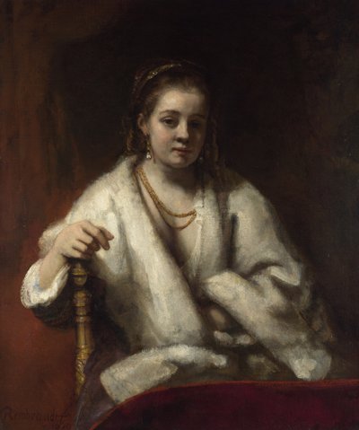 Porträt von Hendrickje Stoffels, ca. 1655-1656 von Rembrandt van Rijn
