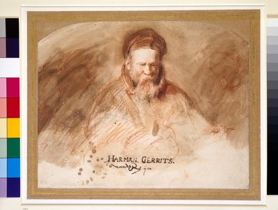 Porträt eines alten Mannes, 17. Jahrhundert von Rembrandt van Rijn