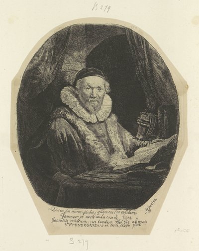 Porträt des remonstrantischen Predigers Jan Wtenbogaert von Rembrandt van Rijn