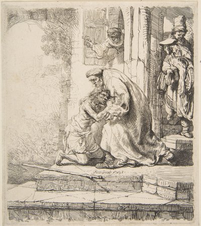 Rückkehr des verlorenen Sohnes, 1620-69 von Rembrandt van Rijn