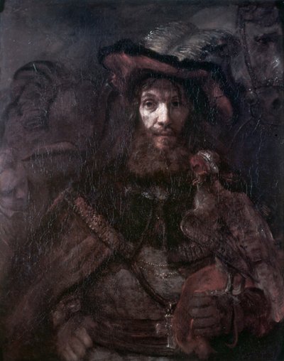 Reiter mit einem Falken von Rembrandt van Rijn