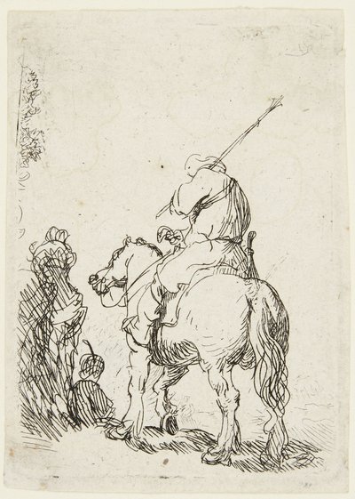 Soldat zu Pferd von Rembrandt van Rijn