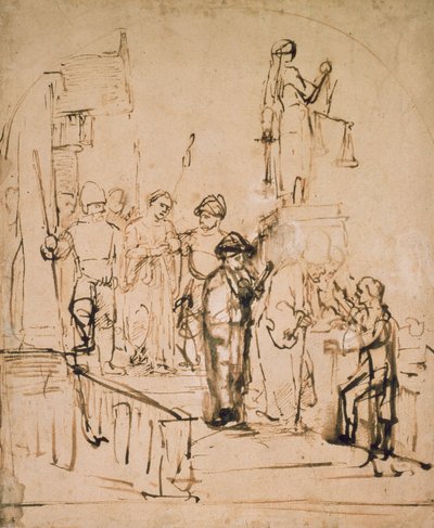 Susanna vor Gericht, 17. Jahrhundert von Rembrandt van Rijn