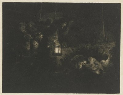 Die Anbetung der Hirten: ein Nachtstück von Rembrandt van Rijn