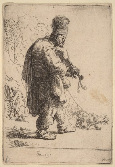 Der blinde Geiger von Rembrandt van Rijn