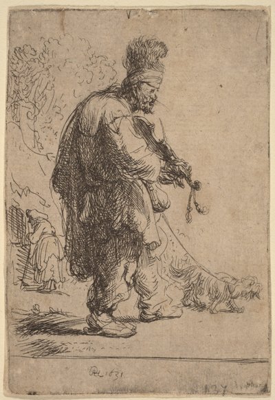 Der blinde Geiger von Rembrandt van Rijn