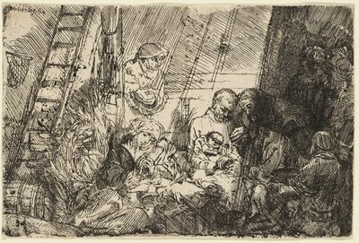 Die Beschneidung im Stall von Rembrandt van Rijn