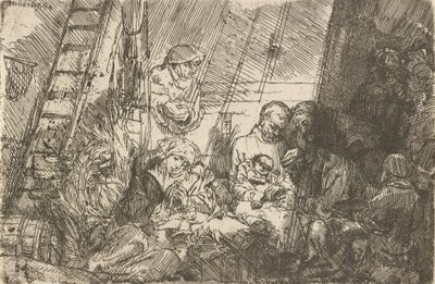Die Beschneidung im Stall, 1654 von Rembrandt van Rijn