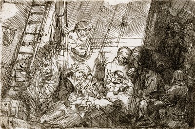 Die Beschneidung im Stall, 1654 von Rembrandt van Rijn