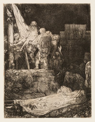 Die Kreuzabnahme bei Fackellicht von Rembrandt van Rijn