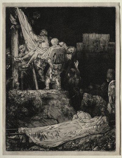 Die Kreuzabnahme bei Fackellicht, 1654 von Rembrandt van Rijn