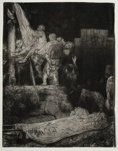 Die Kreuzabnahme bei Fackelschein, 1654 von Rembrandt van Rijn