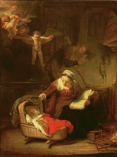 Die Heilige Familie, ca. 1645 von Rembrandt van Rijn