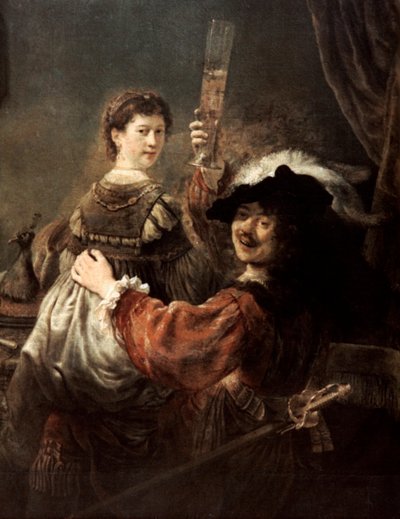 Der verlorene Sohn in der Taverne Rembrandt und Saskia, ca. 1635 von Rembrandt van Rijn