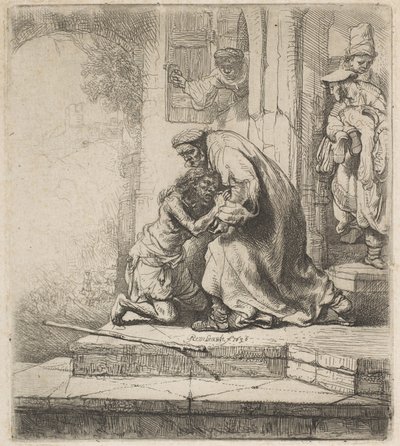 Die Rückkehr des verlorenen Sohnes, 1636 von Rembrandt van Rijn