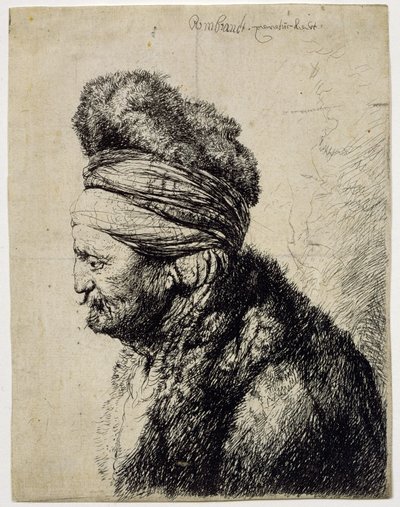 Der zweite orientalische Kopf von Rembrandt van Rijn