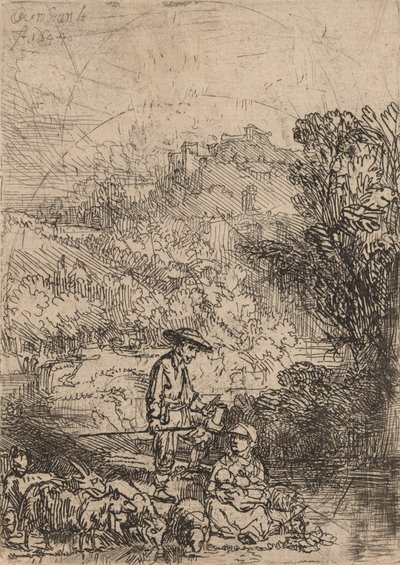 Der Hirte und seine Familie, 1644 von Rembrandt van Rijn