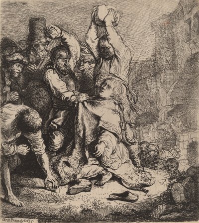 Die Steinigung des Heiligen Stephanus, 1635 von Rembrandt van Rijn