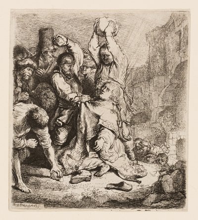 Die Steinigung des Heiligen Stephanus von Rembrandt van Rijn