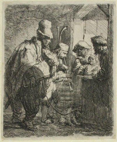 Die umherziehenden Musiker von Rembrandt van Rijn