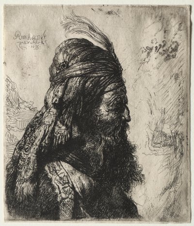 Der dritte orientalische Kopf, 1635 von Rembrandt van Rijn