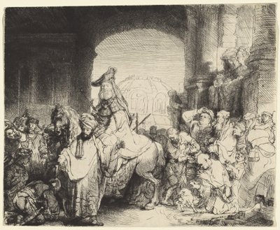 Der Triumph des Mordechai von Rembrandt van Rijn