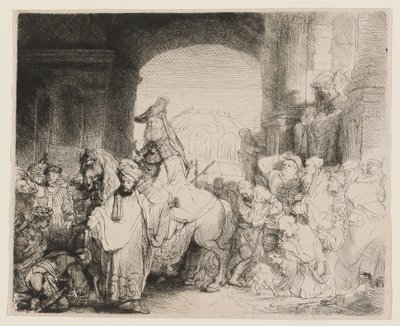 Der Triumph des Mordechai von Rembrandt van Rijn