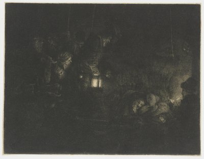 Die Anbetung der Hirten: ein Nachtstück von Rembrandt van Rijn