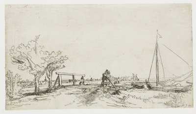 Die Brücke bei Klein Kostverloren an der Amstel von Rembrandt van Rijn