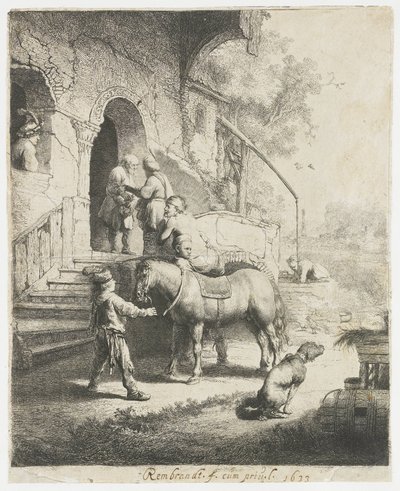 Der barmherzige Samariter von Rembrandt van Rijn