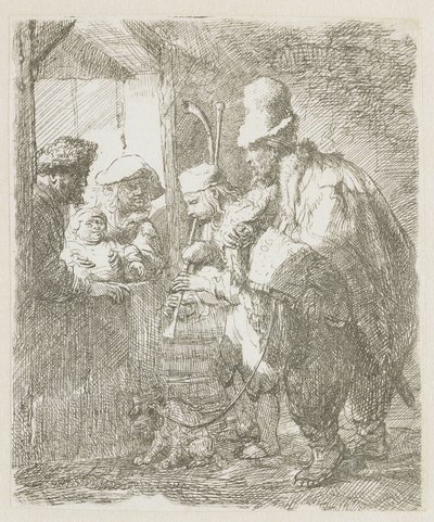Die umherziehenden Musiker von Rembrandt van Rijn