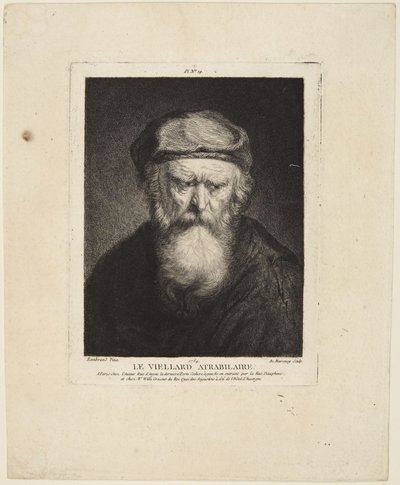 Griesgrämiger Greis von Rembrandt van Rijn
