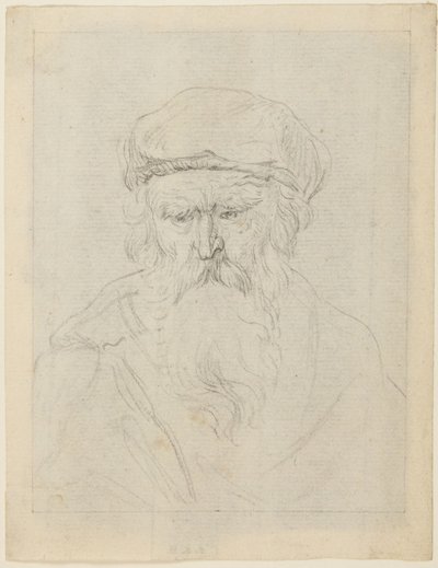 Melancholischer Greis von Rembrandt van Rijn