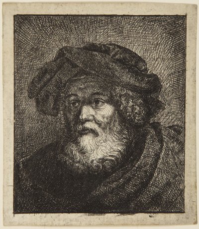 Alter Mann mit Mütze von Rembrandt van Rijn