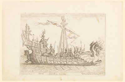 Hercole barca del Sig. Nicolo Cimenes, aus Vessels of the Argonauts für die Hochzeitsfeier von Cosimo de