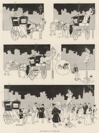 Das Geheimnis einer Droschke von René Bull