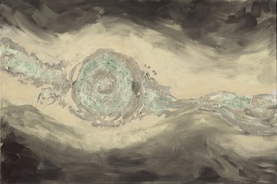 Ozeanauge Abstrakt von Renate Holzner