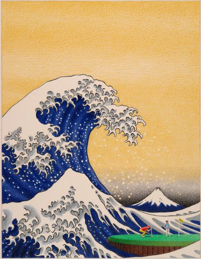 HOKUSAI-Golf, 2021 von Rene Boin
