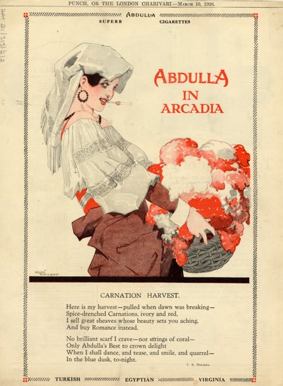 Abdulla-Zigaretten, 1926 von Rene Vincent