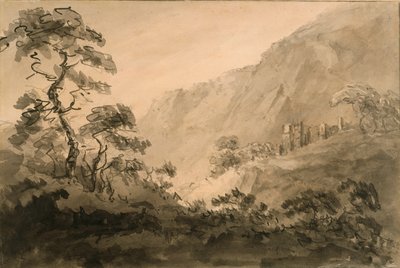 Gebirgslandschaft mit Ruine von Rev. William Gilpin
