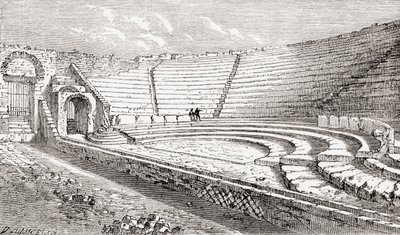 Das kleine Theater, Pompeji, Neapel, Italien von Reverend Samuel Manning