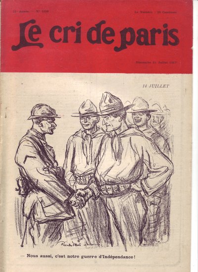 Illustration von Ricardo Flores (1878-1918) für das Cover von Le Cri de Paris von Ricardo Flores